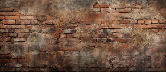 Texture of a weathered brick wall.