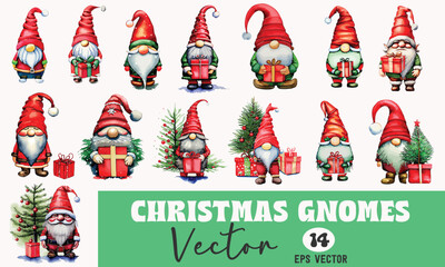 Christmas Gnomes Vector Bundle