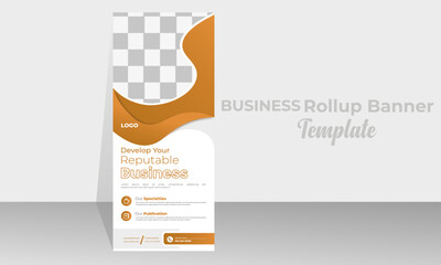 Professional Rollup Banner Template Design. 