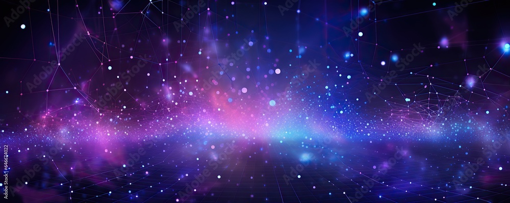 Poster digital background in blue color.generative ai