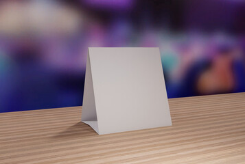 Blank tent card