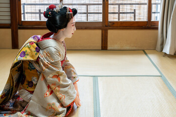 京都祇園の舞妓のイメージ - obrazy, fototapety, plakaty