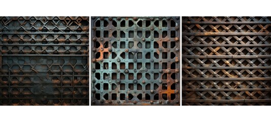 mesh iron grate background texture illustration steel abstract, wallpaper backdrop, industrial technology mesh iron grate background texture