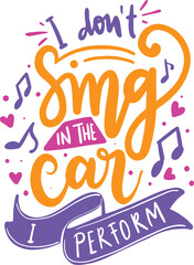 Fototapeta premium Funny quote typography, Vector illustration design, Textile graphic t-shirt print