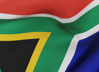Flag of South Africa - obrazy, fototapety, plakaty