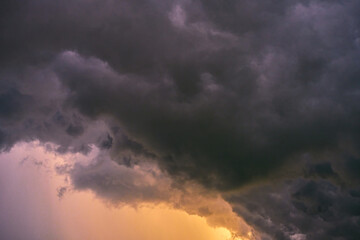 Fototapeta na wymiar Dramatic rainy sky
