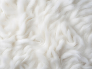 close up of white wool background.