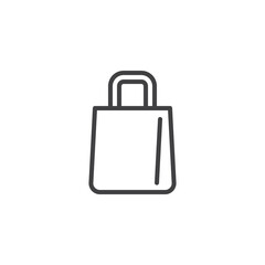 Shopping bag line icon