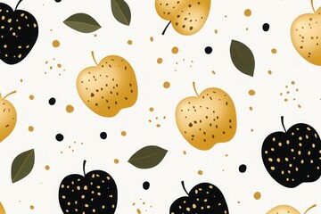 seamless background with apples, seamless pattern with easter eggs