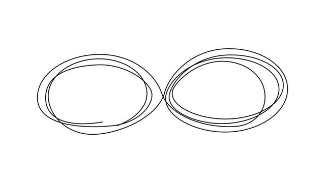Continuous Line Infinity Icon, Monoline moebius symbol, One Line Limitless Silhouette, Infinite Sign, Eternity Endless Shape, Infinity 