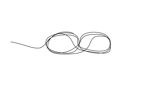 Continuous Line Infinity Icon, Monoline moebius symbol, One Line Limitless Silhouette, Infinite Sign, Eternity Endless Shape, Infinity 