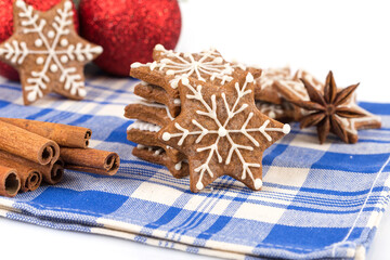 Obraz na płótnie Canvas Hand-made Christmas gingerbreads