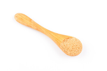 brown sugar in a spoon