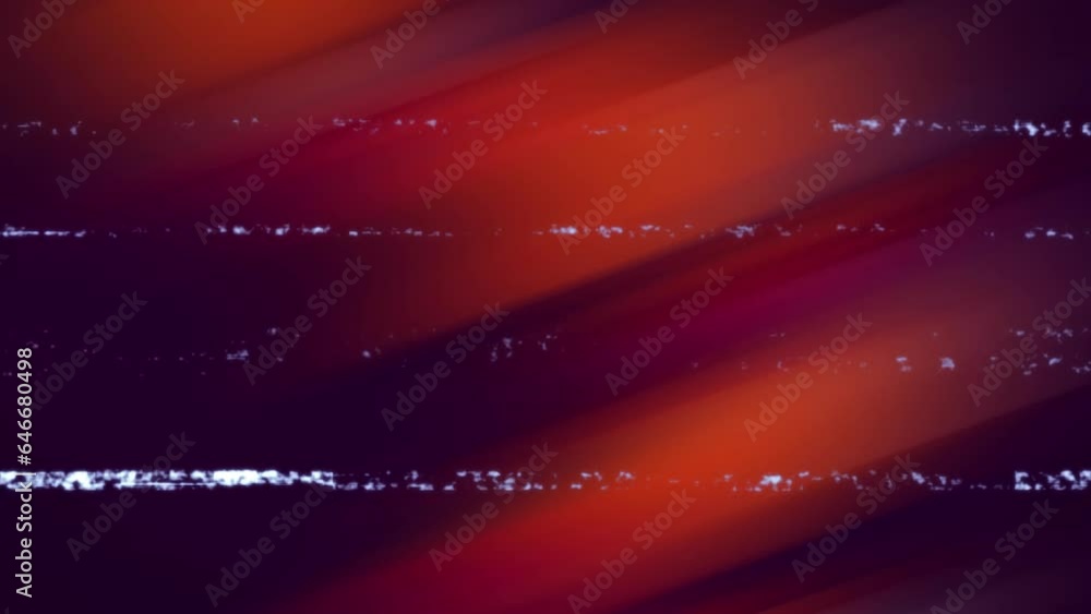 Aufkleber white interference static lines over undulating red lights