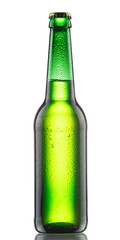Beer bottle transparent