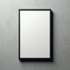 white frame on wall