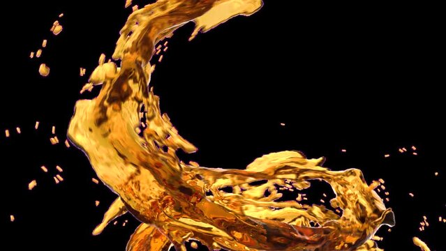 Beer liquid splash