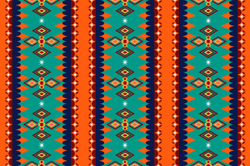 Ethnic abstract Seamless art. Aztec ornament print. geometric pattern seamless oriental. Design for background ,curtain, carpet, wallpaper, clothing, wrapping, Batik