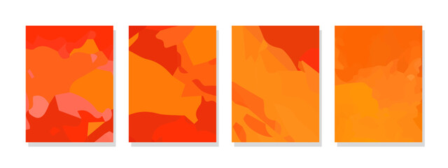 Organic wavy gradient background with red-orange pattern. Minimalist design for posters, banners, flyers, wall art, cards, and decorations.