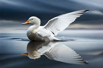 Obraz premium seagull in the water