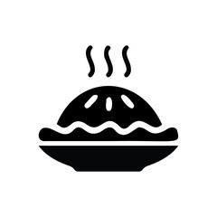 Burger and cake logo icon, black and white. Food day icon design. Hand hold up burger and cake .