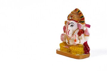 Lord Ganpati, happy Ganesh Chaturthi ,Ganpati on White Background