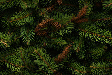 Fototapeta na wymiar pine cones needles christmastree architectural interior background wall texture pattern seamless