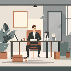 home office sitting minimalism