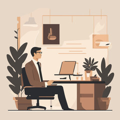 home office sitting minimalism