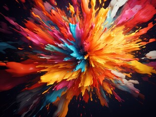 abstract color splash on background