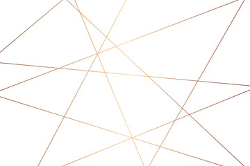 Abstract golden geometric random chaotic lines for t-shirt, wall design background. Luxury premium lines background.