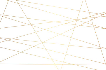 Obraz premium Abstract golden geometric random chaotic lines for t-shirt, wall design background. Luxury premium lines background.