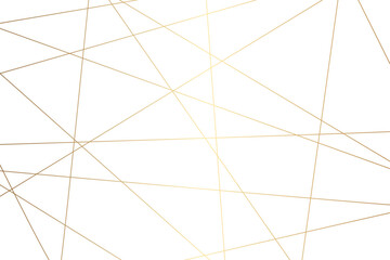 Abstract golden geometric random chaotic lines for t-shirt, wall design background. Luxury premium lines background.