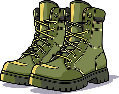 Military Boots Clip Art
