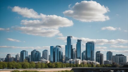Fototapeta na wymiar Cityscape Elegance: Skyline Views