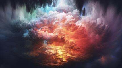 The vortex of storm, cumulonimbus generative ai - obrazy, fototapety, plakaty