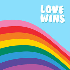 Obraz premium Flag love pride love pattern rainbow heart homo colors text writing flag parade lettering freedom lgbtq flag wins