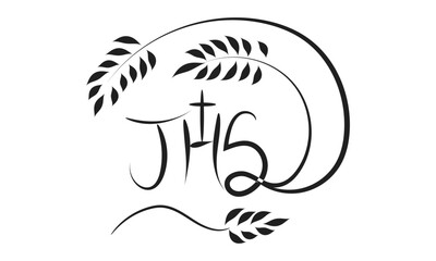 Christian line art design for print or use as banner, poster, photo overlay, apparel design
