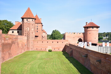 Zamek Krzyżacki w Malborku, największy na świecie, Polska, gotycki, ceglany, © Albin Marciniak