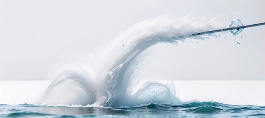 dynamic,Splash, abstract image, background, white splash