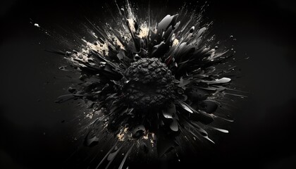 black color explosion, wonderful, modern design