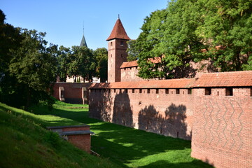 Zamek Krzyżacki w Malborku, największy na świecie, Polska, gotycki, ceglany, © Albin Marciniak