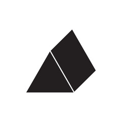 triangle 3d icon vector