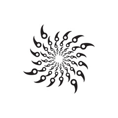 spiral icon vector
