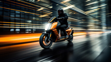 Photos on the concept of the electric motorcycle