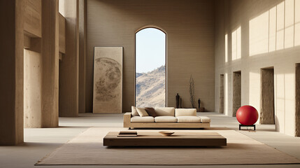 Stylish Interior Design, 3D Render, 3D Illustration