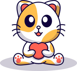 Cat Animal Cute Illustration