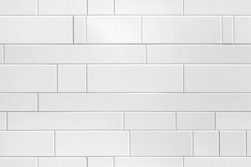 Fototapeta premium brick tile white architectural interior background wall texture pattern seamless