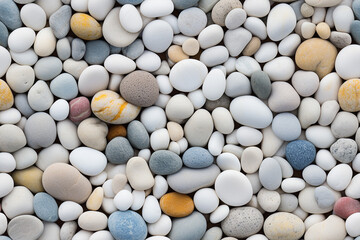 pebbles white color rocks beach background wall texture pattern seamless