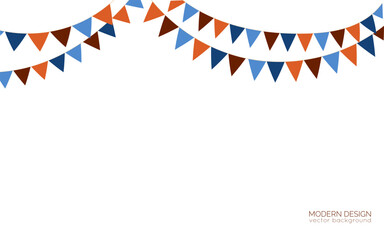 Vector background with colorful flags for holiday banner, birthday invitations, party invitations